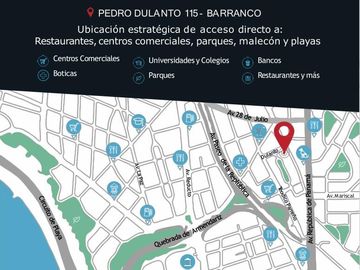 VENTA DEPARTAMENTO 109.56 m2 BARRANCO LIMITE MIRAFLORES