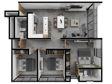 Departamento en venta Lahun, San Pedro Cholul.