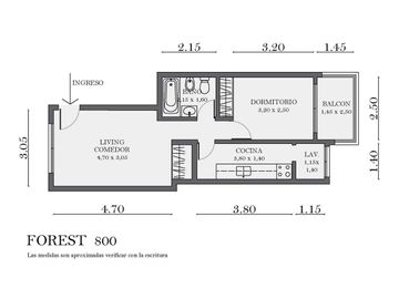 departamento venta 2 ambientes chacarita bajas exp
