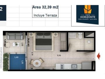 MODERNO APARTASUITE AMOBLADO CON VISTA AL MAR Y A PLAYA TORTUGA