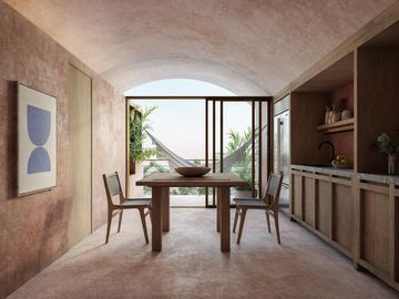 EN VENTA ESTUDIO EN PLAYA DEL CARMEN DE 1 HABITACION CON ALBERCA Y GYM