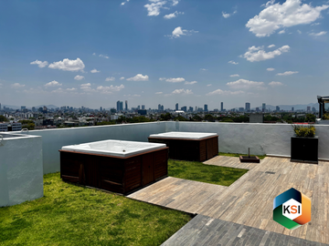 Departamento en venta en Narvarte con 3 estacionamientos