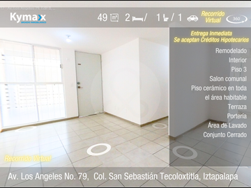 Departamento en venta en San Sebastián Tecoloxtitla
