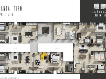 IDILICA TLALPAN Departamento en venta en Portales Norte