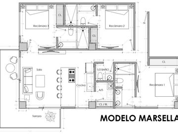 PREVENTA DEPARTAMENTO  3 REC NUEVO VALLARTA|  LE-CU
