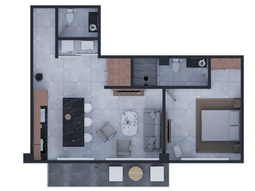 PREVENTA DEPARTAMENTO  1 REC NUEVO VALLARTA|  LE-CU