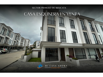 Casa Esquinera por Estrenar en Urbanización Privada – Misicata