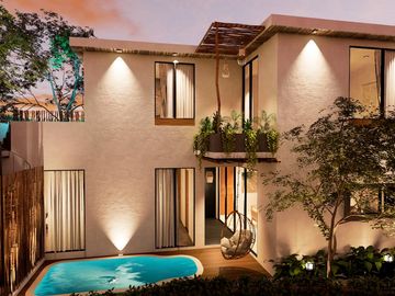 VILLA EN VENTA EN TULUM 3 HABITACIONES CLUB DE GOLF ALBERCA PRIVADA