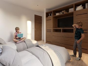 DEPARTAMENTO EN VENTA. 2 HABITACIONES CON BALCÓN. CANCÚN, ZONA SUR. ALBERCA, YOGA,COWORK