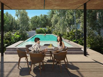 DEPARTAMENTO EN VENTA. 2 HABITACIONES CON BALCÓN. CANCÚN, ZONA SUR. ALBERCA, YOGA,COWORK