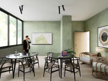 DEPARTAMENTO EN VENTA. 2 HABITACIONES CON BALCÓN. CANCÚN, ZONA SUR. ALBERCA, YOGA,COWORK
