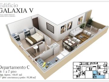 ¡Estilo Galaxia 5! 1 dorm