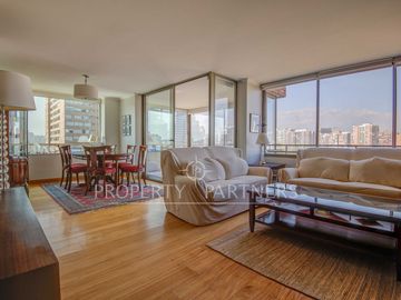 Parque Araucano/Departamento de categoría, renovado y con vista consolidada/3D/3B