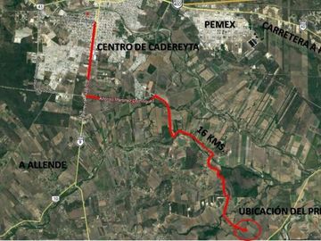 Terreno en Cadereyta Jiménez ejido San Miguelito (AM)