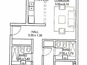 Departamento en En venta en Vilanova Haedo, 3 ambientes con cochera