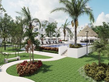 Departamento en Venta Playa del Carmen 3 hab con Alberca Airbnb Friendly
