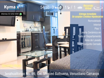Departamento en venta en Merced Balbuena