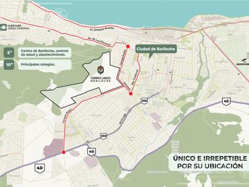 Terreno en venta - Cerro Lindo, en el centro de Bariloche.