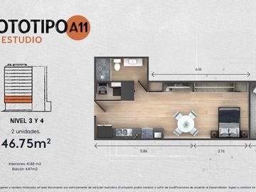 DEPARTAMENTO PARA ESTRENAR EN LA COLONIA AMERICANA