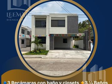 Casas nuevas en Venta en Ampliacion Unidad Nacional a unos minutos de la playa miramar