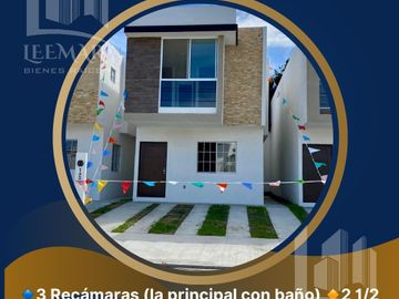 Casa  Nuevas en  venta, de 3 recamaras y 2.5 baños, en fracc. Floresta