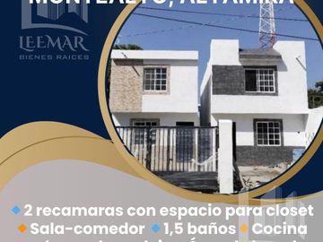 Casas en Venta de 2 recamaras en Montealto, Altamira