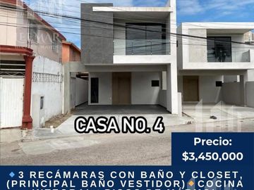 Casas nuevas en Venta de 3 recamaras en Col. Ampliacion Unidad Nacional