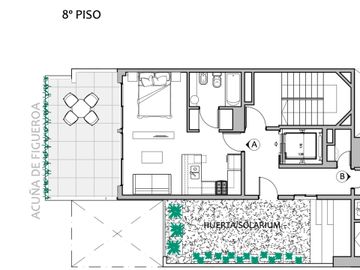 MONOAMBIENTE con TERRAZA EN VENTA - POZO - ALMAGRO