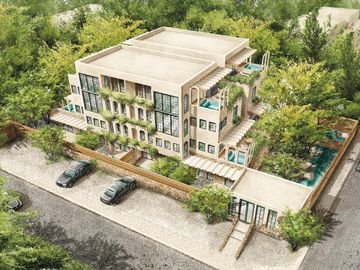 EN VENTA VILLA DE 2 HABITACIONES EN TULUM ALBERCA PRIVADA JACUZZI COWORK