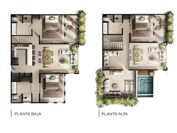 EN VENTA VILLA PENT HOUSE DE 4 HABITACIONES EN TULUM ALBERCA PRIVADA JACUZZI CERCA DEL MAR
