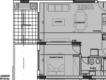 Departamento 2 ambientes en El Talar con amenities