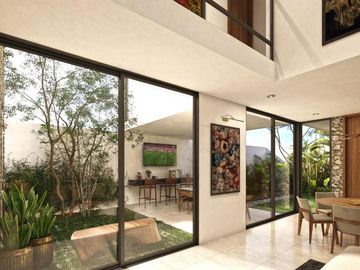 Casa en venta dentro de privada con amenidades en Cholul