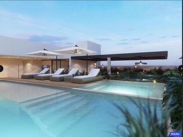 DEPARTAMENTO EN VENTA EN PLAYA DEL CARMEN 1 HABITACION ALBERCA A 2 MINUTOS DEL MAR ROI