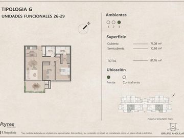 Excelente departamento a la venta en  Benavidez.