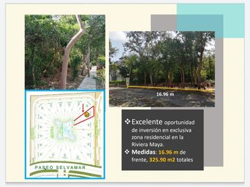 Terreno residencial exclusivo residencial selvamar playa del carmen q.roo