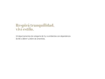 Departamento de 3 dormitorios mas Dep o 4to dorm en SOLE Araoz - Categoria y Amenities