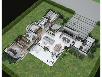 SE VENDEN CASAS CAMPESTRES EN PROYECTO VA EL CAIMO - LA TEBAIDA