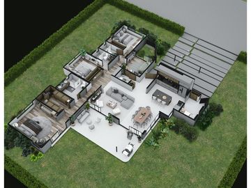 SE VENDEN CASAS CAMPESTRES EN PROYECTO VA EL CAIMO - LA TEBAIDA
