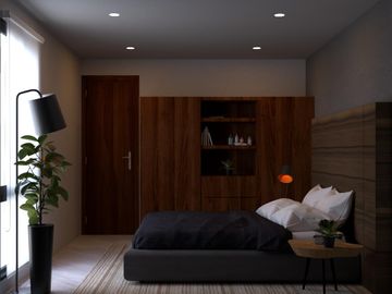 EN VENTA DEPARTAMENTO EN PLAYA DEL CARMEN DE 1 HABITACION CON ALBERCA Y GYM
