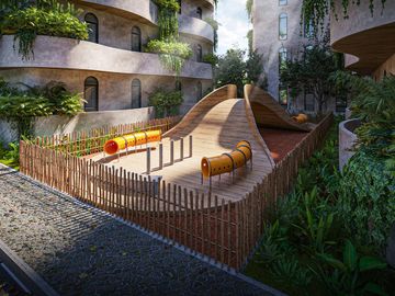 ESTUDIO EN VENTA EN TULUM CON GYM, ALBERCA, INFONAVIT, INVERSION