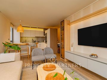Moderno departamento semi nuevo en Las Condes!
