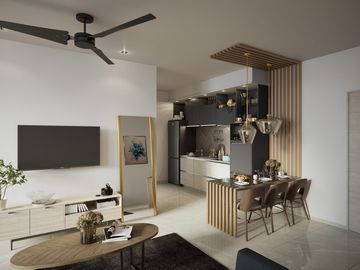 EN VENTA DEPARTAMENTO EN PLAYA DEL CARMEN DE 1 HABITACION CON ALBERCA Y GRILL ZONE