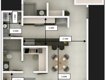 Departamento en Playa del carmen 3 habitaciones, el mejor costo por m2