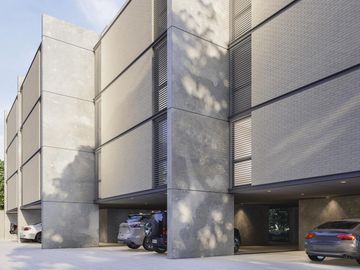 Departamento dos dormitorios, Fisherton, cochera, estrenar, pileta, zona Jockey Club Rosario
