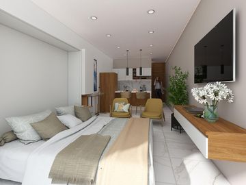 EN VENTA ESTUDIO EN PLAYA DEL CARMEN CON ALBERCA Y SPA