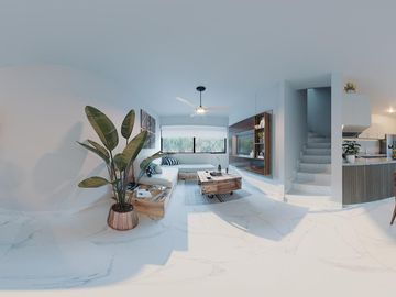 CASA EN VENTA EN TULUM 3 HABITACIONES CON AREAS VERDES, COWORKING