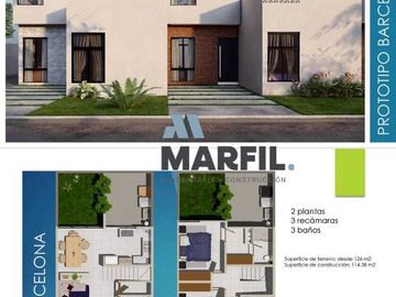 Casas en Pre Venta en Colima Coto AQUA LIVING Modelo Barcelona CIUDAD NATURA