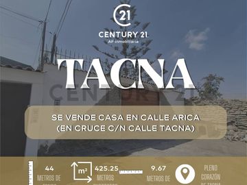 ¡Oportunidad única en TACNA! Casa espaciosa a pasos de Calle Arica y la UNJBG