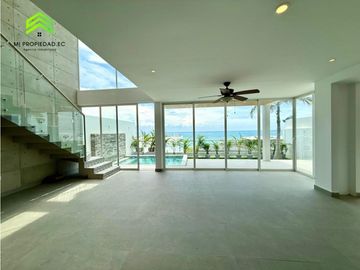 Casa con piscina y vista al mar en Urbanizacion Ciudad del Mar – Manta