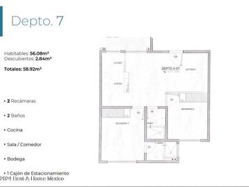Departamento en Venta en Calle Ricardo Flores Magon, Atlampa RU 25-3194.